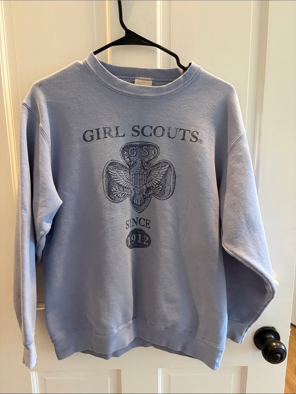 Vintage Girl Scouts Light Blue Crewneck Sweatshirt